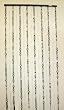 Black and White Disco Hanging Beaded Doorway Curtain