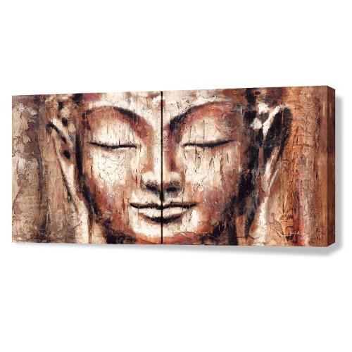 Giclee of Buddha Painting FAITH 64x32inch (2 panels)