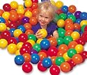 300 Phthalate Free Ball Pit Balls 3-1/8" Soft Air Filled In 6 Bright Colors