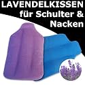 2er Set Nacken- & Schulterkissen mit Lavendel 33x19cm