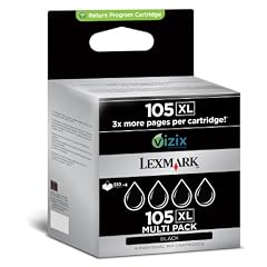Lexmark 14N0845 105XL Tintenpatronen H�hekapazit�t 4er-Pack, schwarz