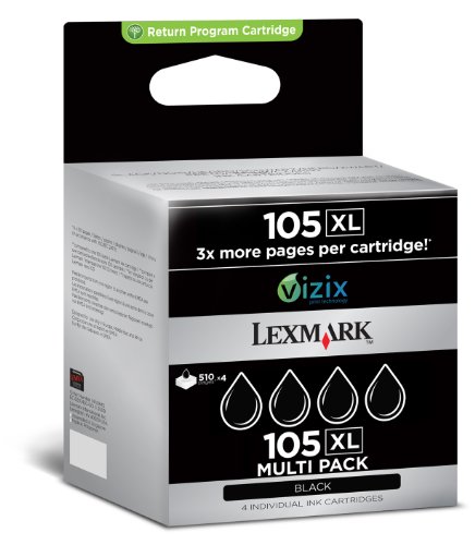Lexmark No.105XL Combo Packs Ink Cartridges - Black