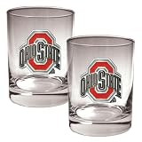 NCAA Ohio State Buckeyes Two Piece Rocks Glass Set