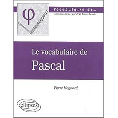 Le vocabulaire de Pascal
