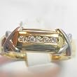 14K Two-Tone Gold Diamond Man's Ring