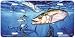 Kings & Threadfins - Kingfish Art Print - License Plate Tag By Don Ray From Airstrike Image
