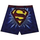  : Superman Starburst Face in Shield Logo Boxer Shorts