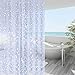 WellColor Shower Curtain Liner 75 Inches Long, 3D EVA Translucent Heavy Duty Weighted Vinyl Shower Liner with 3 Strong Magnets for Bathroom Spa Hotel, Pebble, 72x75 Inch