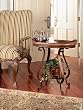 Warm Brown Mahogany Oval Accent Tray Table By Powell Furniture