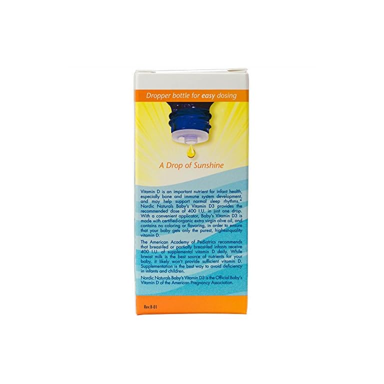 Nordic Naturals Baby’s Vitamin D3 Drops, Healthy Bones and Immune