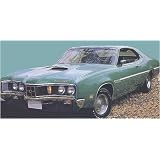 1970 Cyclone Spoiler Stripes Kit - BLACK by Phoenix Graphix