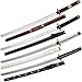 One Piece Sword Set of 4 Wooden Cosplay Roronoa Zoro Replica Anime Combo