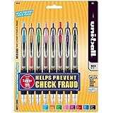 uni-ball 207 Retractable Medium-Point Gel Pens, 8 Colored Ink Pens (40110)