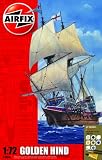 Airfix A50046 1:72 Scale Golden Hind Gift Set Classic Ship Gift Set inc Paints Glue and Brushes