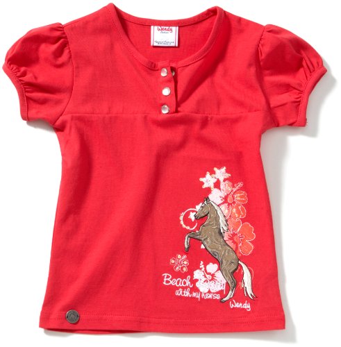 Wendy M&auml;dchen T-Shirt 2012227, Gr. 128, Pink (papaya) Preisvergleich