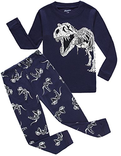 Boy Pajamas 100% Cotton Dinosaur Toddler Pjs Sleepwear Kids Clothes Pant Set