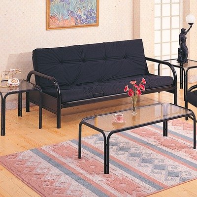 Culver Futon Frame in Satin Black