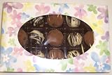 Scott's Cakes Cocoa Covered Dark and Dark Chocolate Truffles 1 Pound Daisy Box
