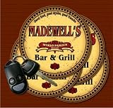 MADEWELL'S Family Name Bar & Grill Coasters