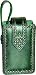Nicole Miller Leather Universal Cell Phone Carry Case with Side Loop Handle, Green with Studs