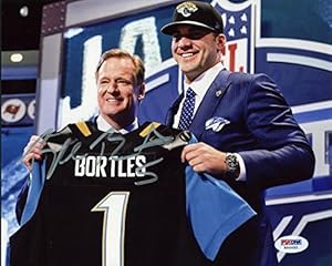 JAGUARS BLAKE BORTLES SIGNED AUTHENTIC 8X10 PHOTO AUTOGRAPHED CERTIFICATE OF AUTHENTICITY PSA/DNA #R94492