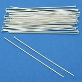 50 Sterling Silver Headpins Head Pins 22 Gauge 2 Inches New