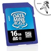 Blazing High-Speed Class 10 DataMINE 16GB SDHC Flash Memory Card for Canon Powershot , Rebel / Panasonic Lumix / Nikon Coolpix, D Series DSLR and Digital Point and Shoot Cameras ** Includes Tripod**