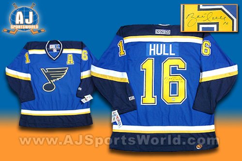 BRETT HULL St. Louis Blues Signed Hockey JERSEY