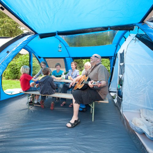 Skandika Torino 6 Tente de camping tunnel familiale pour 6 personnes 540 x 430 cm