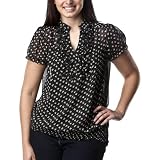 Juniors’ Plus-Size Pure Energy Ebony/Cream Short-Sleeve Fashion Top