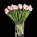 10pcs Wholesale Tulip Flower Latex Real Touch for Wedding Bouquet Decor Best Quality Flowers (KC452 pink tulip)