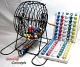 Bingo Game Set with Rubberized Cage