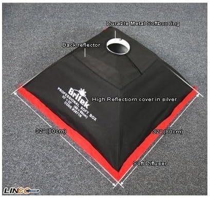 Britek#3071N Photo Studio 32"x32"Softbox for Pro Series