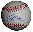 Dontrelle Willis Autographed ROLB Baseball, Baltimore Orioles, Florida Marlins, Proof Photo