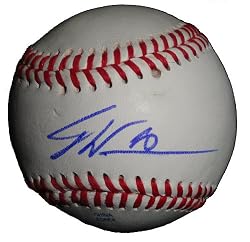 Dontrelle Willis Autographed ROLB Baseball, Baltimore Orioles, Florida Marlins, Proof Photo