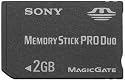 Sony 2GB Pro Duo Memory Stick