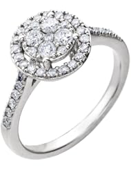 14K White Gold Diamond Ring - 0.38 Ct. -- LIFETIME WARRANTY
