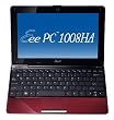 Asus Eee PC 1008HA Seashell 10-inch Netbook (Intel Atom N280 1.66 GHz, 1 GB RAM, 160 GB HDD, Windows XP Home, Burgundy)