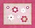 Pink and Green Flower Accent Floor Rug by Sweet Jojo Designs