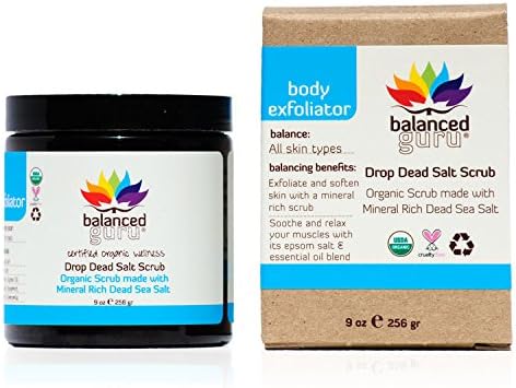 Drop Dead Salt Scrub Organic Dead Sea Salt Mineral Exfoliator