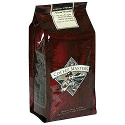 Coffee Masters Flavored Coffee, Almond Amaretto, Ground, 12-Ounce Bags (Pack of 4)