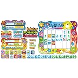 Trend T8194 Star Calendar Bulletin Board Set, 165 Pieces