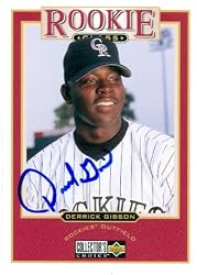 Derrick Gibson autographed Baseball Card (Colorado Rockies) 1997 Upper Deck Collectors Choice #470