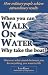 When You Can Walk on Water Why Take the Boat?: How Ordinary People Achieve Extraordinary Results