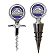 Colorado Rockies Cork Screw and Wine Bottle Topper Set MLB Baseball