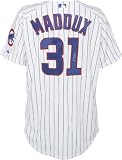 Greg Maddux Chicago Cubs Autographed Majestic Athletic Authentic Pinstripe Jersey