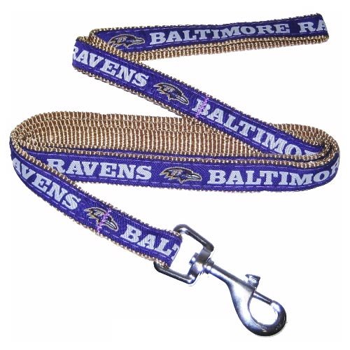 Baltimore Ravens Purple Woven Team Pet Leash (Small)