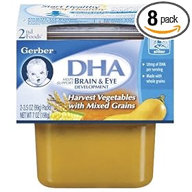 Gerber 2nd Foods Autumn Vegetables with Mixed Grains (with DHA), 2-Count 3.5-Ounce... by Gerber
