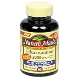 Nature Made Glucosamine Supplement Tablets with Vitamin D, 2000 mg, 60-Count Bottles (Pack of 2)