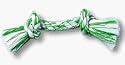 Booda Fresh N' Floss 2 Knot Cotton Rope Tug for Dogs
